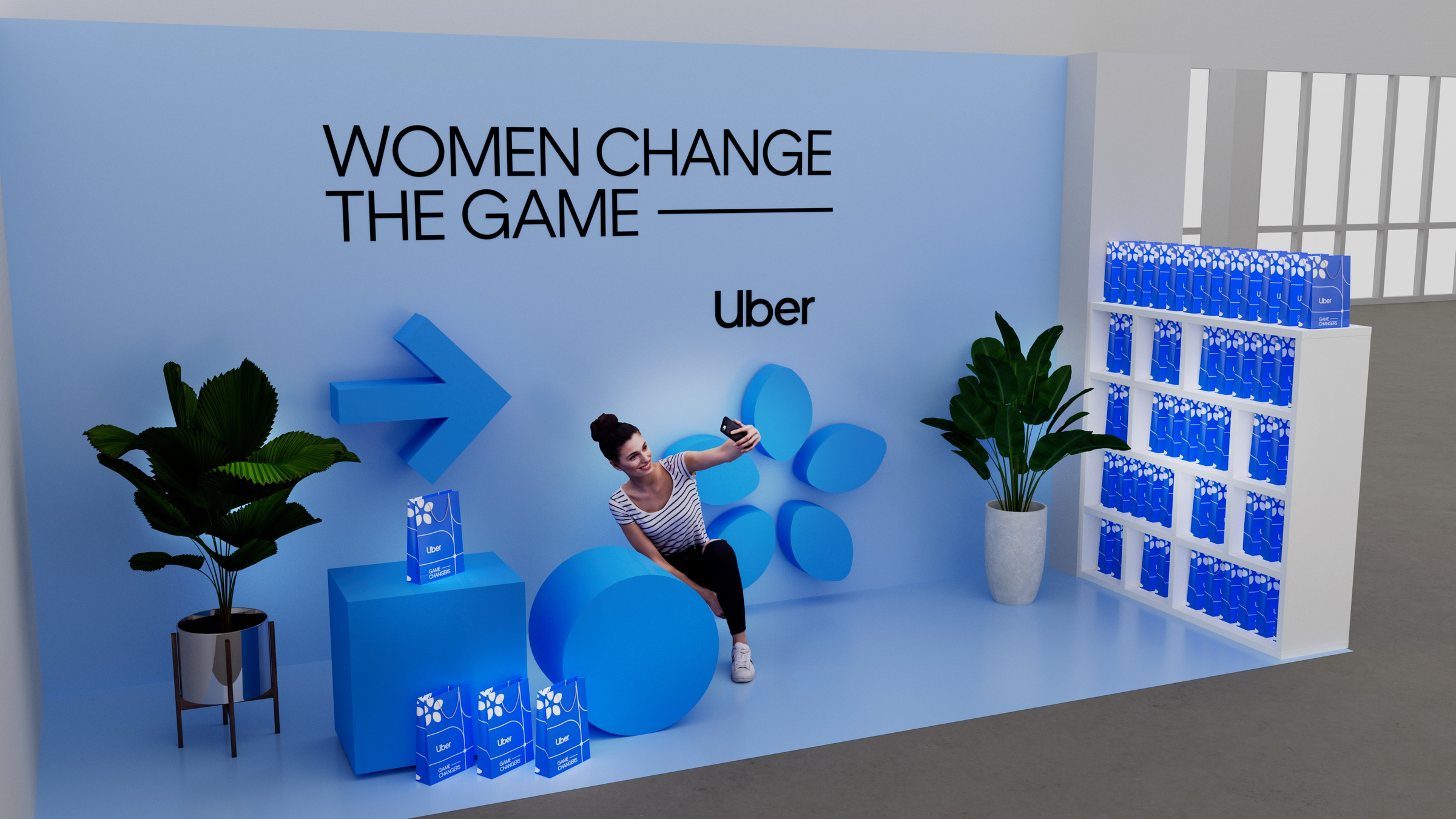 Uber Women Change the Game backdrop