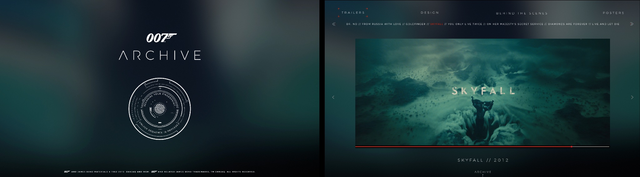007 Elements archive digital interface