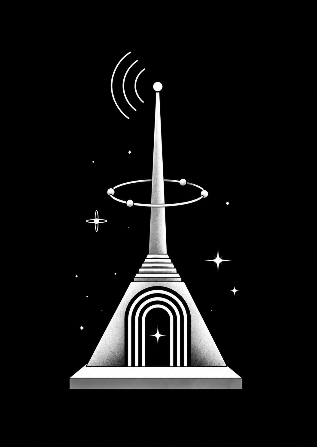 Signal tower illustration