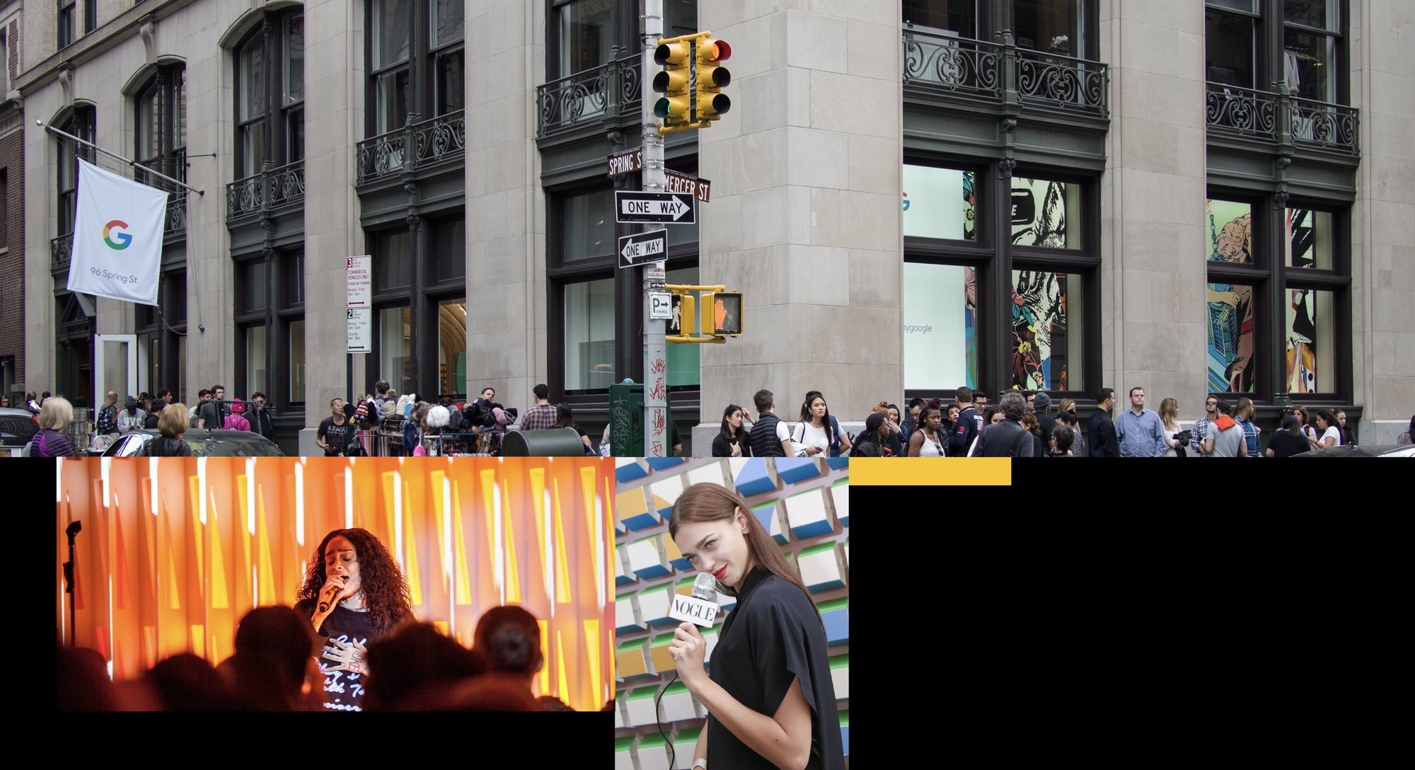 Storefront on Spring Street, press and live performance