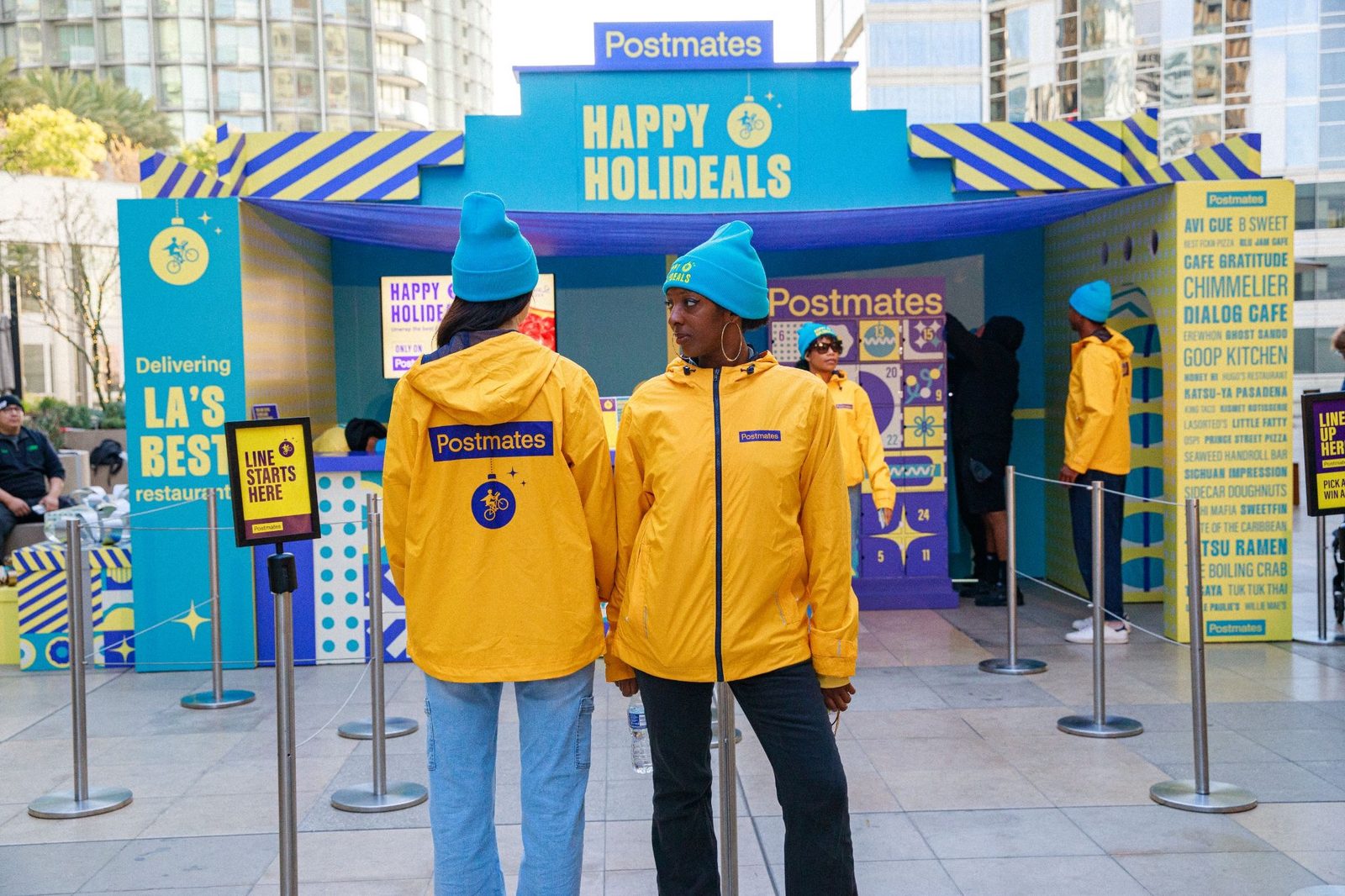 Postmates Holideals advent calendar moment