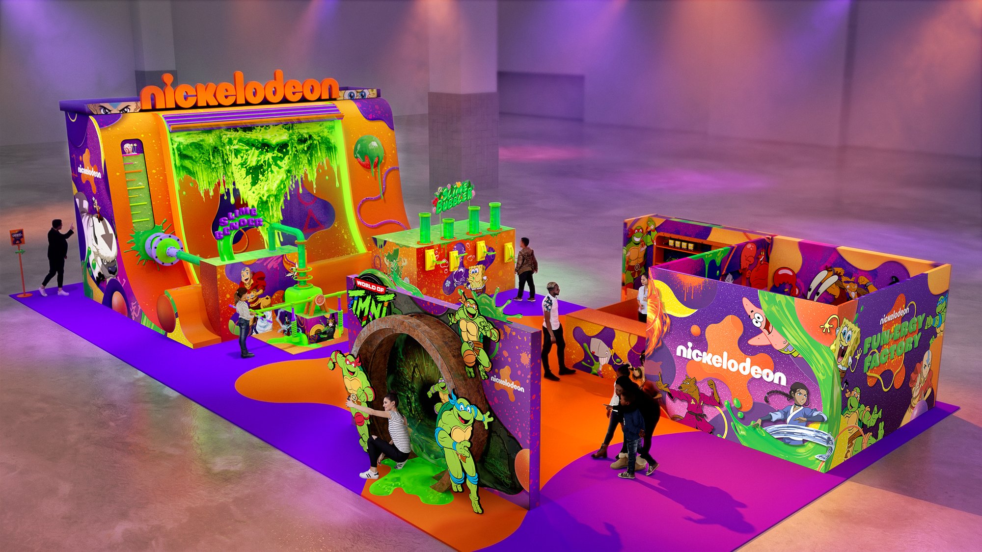 Nickelodeon SDCC booth — concept render