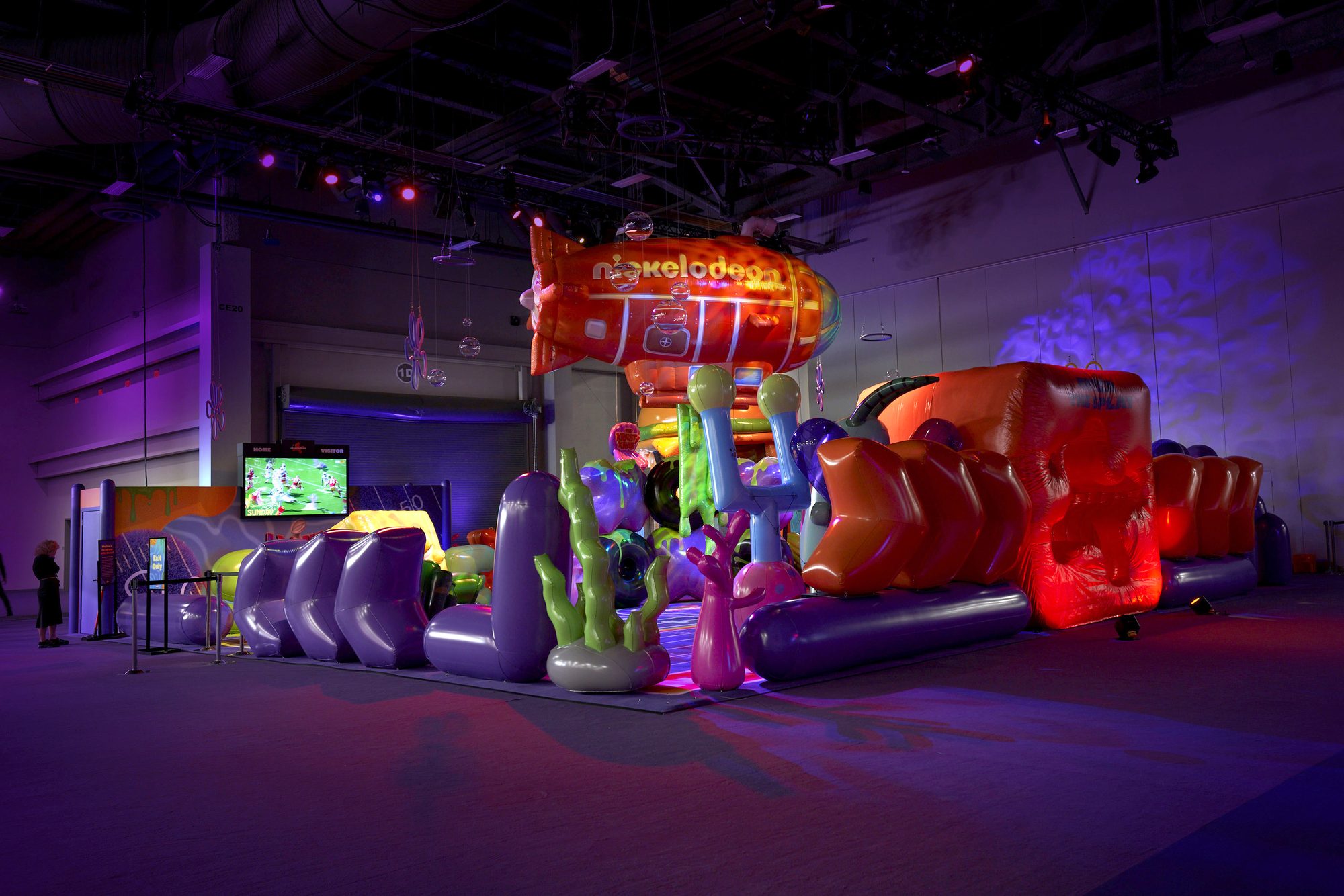 Inflatable environment side view, built