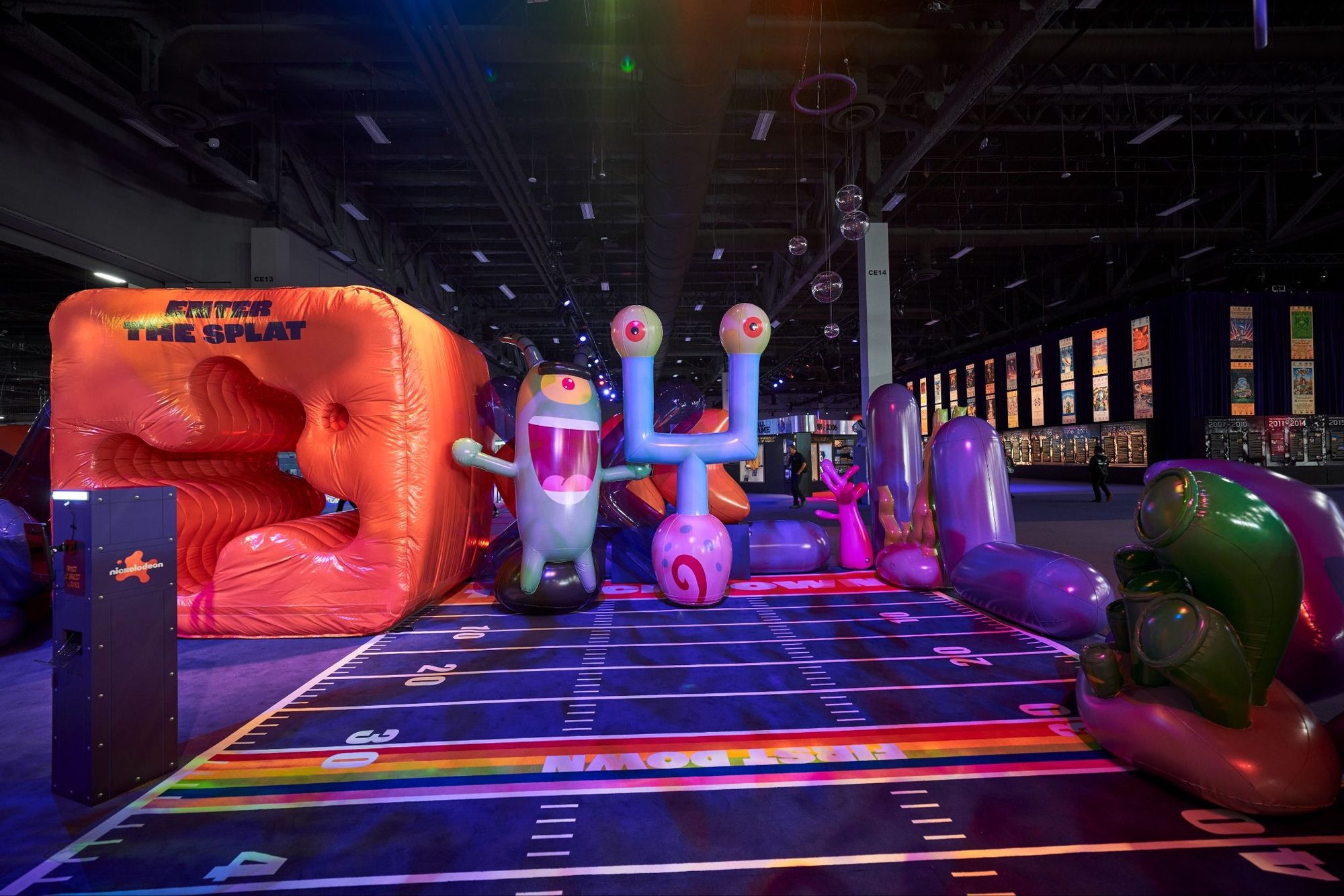 Enter the Splat — inflatable football field