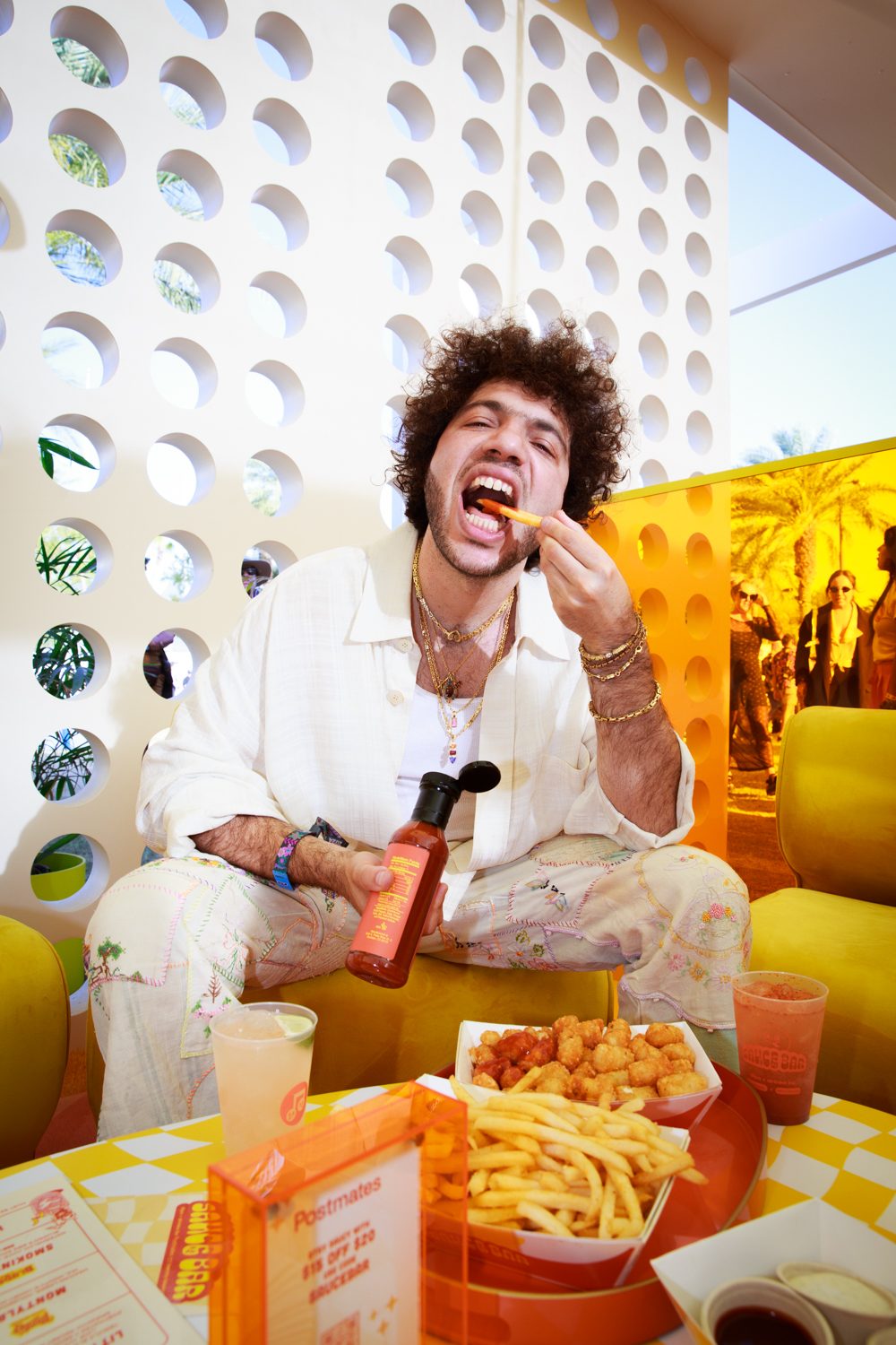 Benny Blanco at the entrance