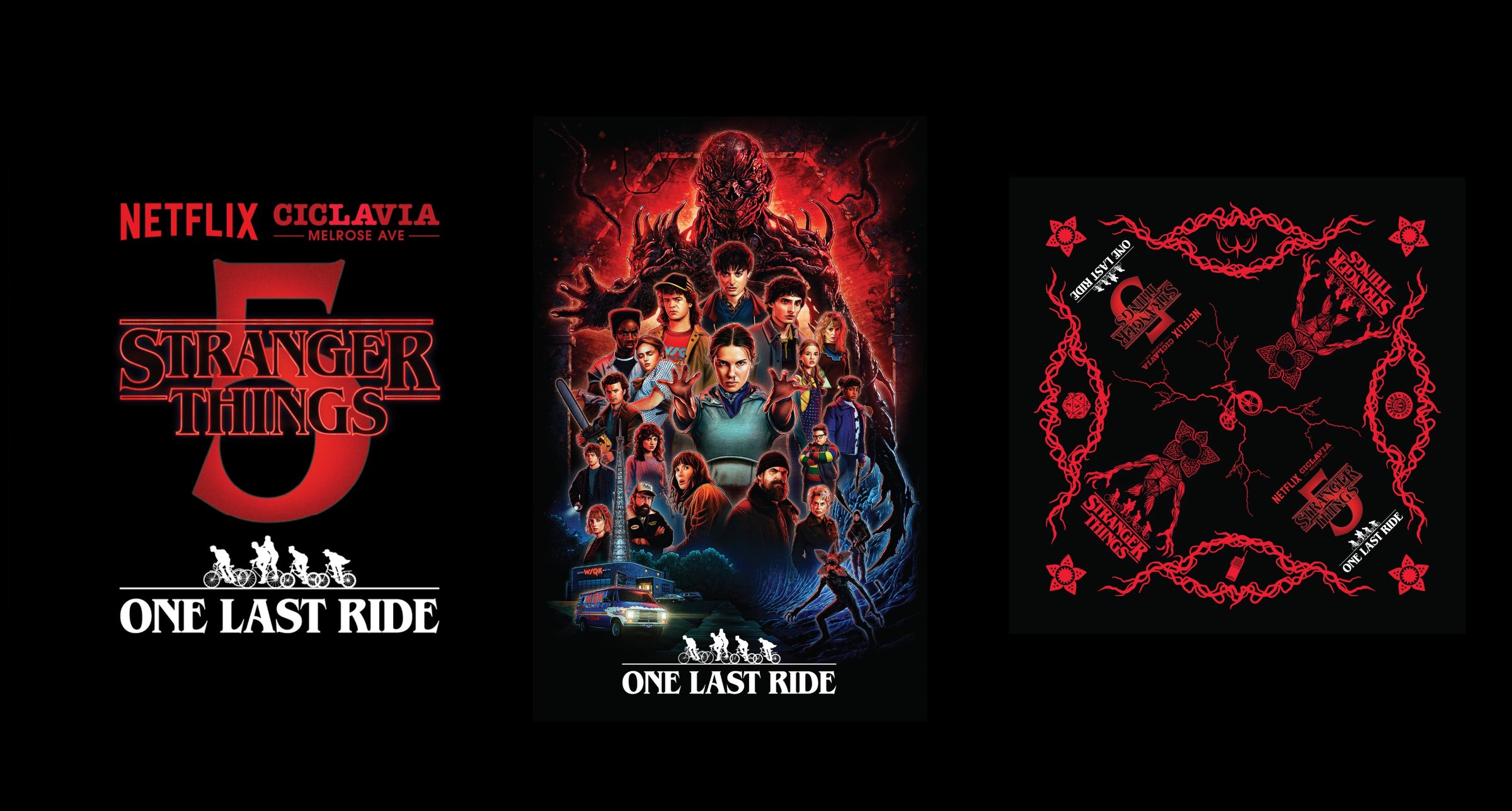 Stranger Things 5 — One Last Ride key art opener