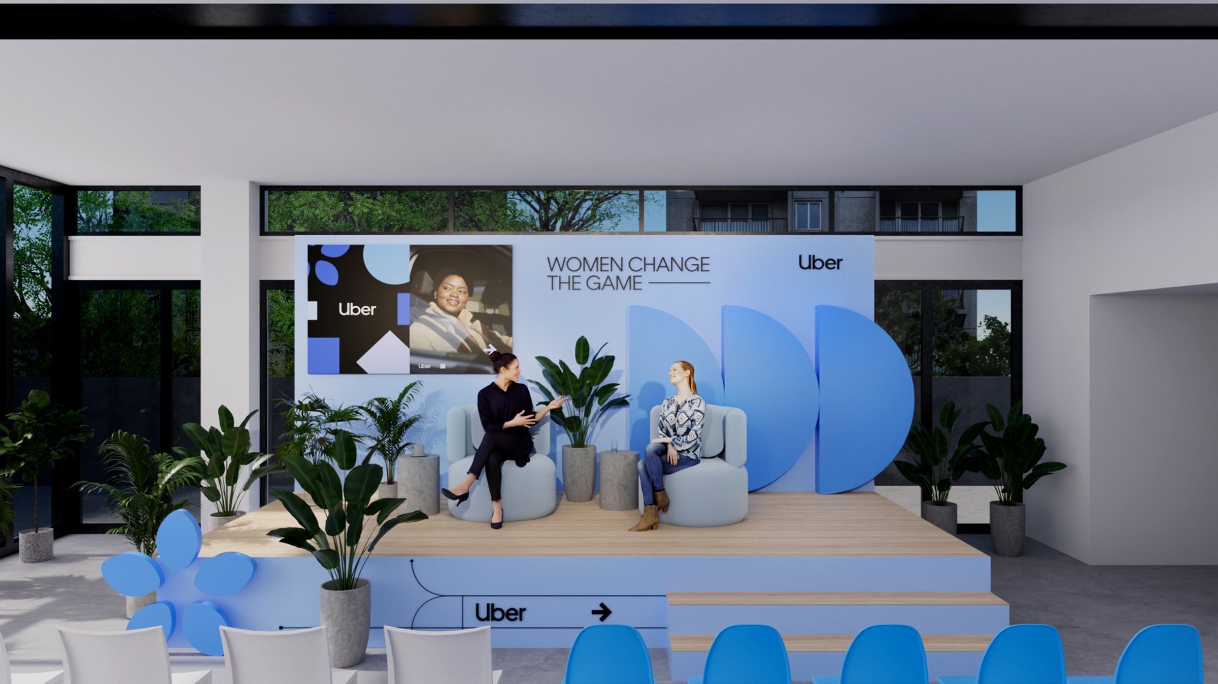 Uber Women Change the Game stage