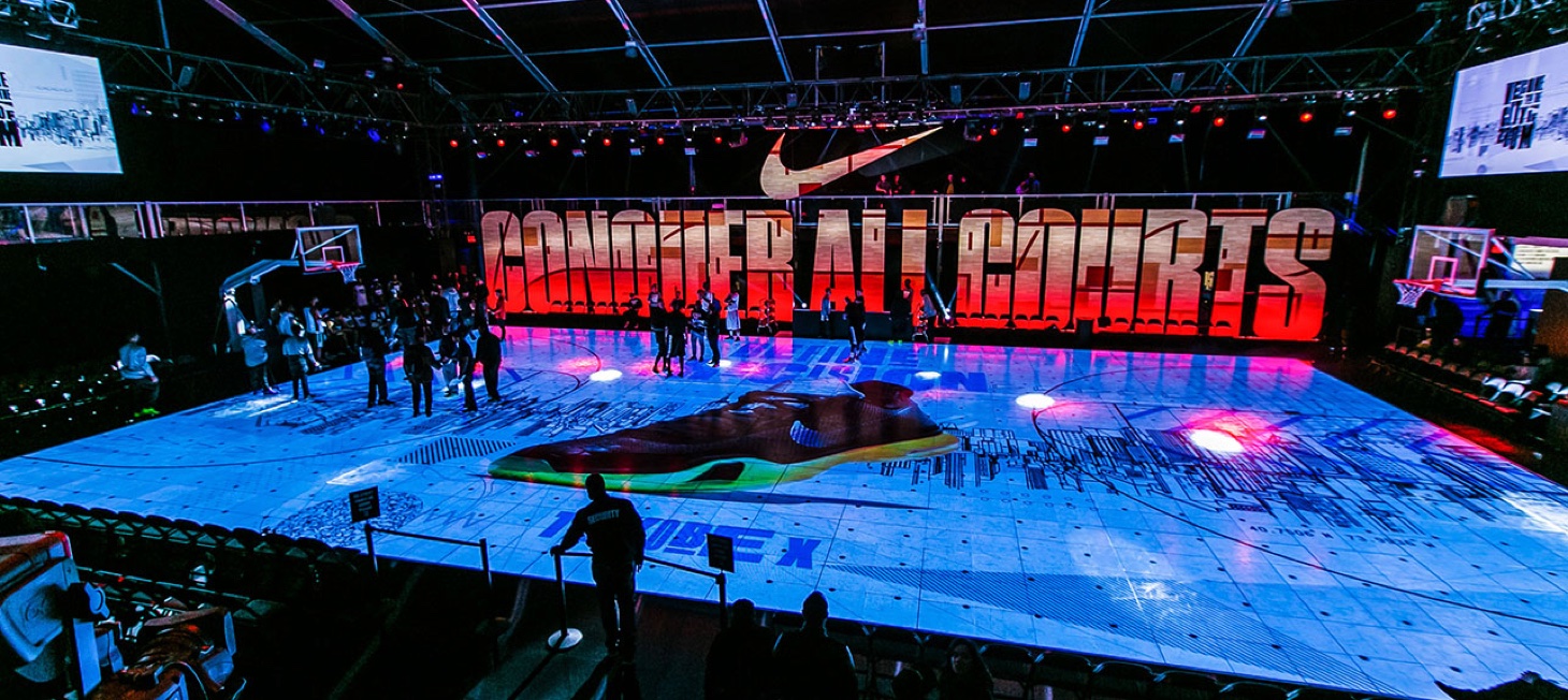 Nike Zoom City Conquer All Courts signage